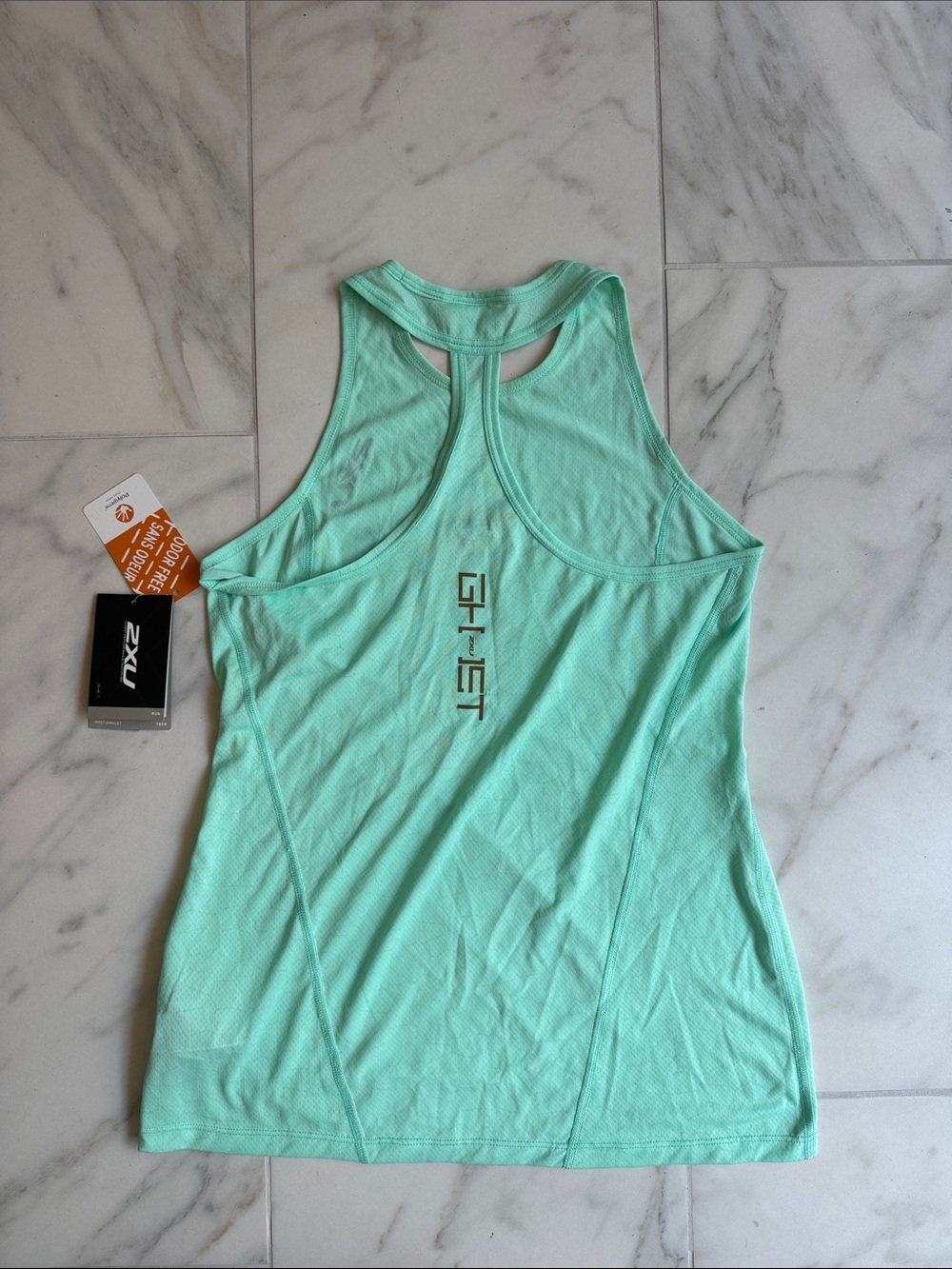 2XU Mint Green Racerback Performance Tank - Picture 2 of 2